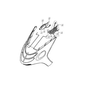 Blinker für Kymco Dink LC 2-Takt Silber