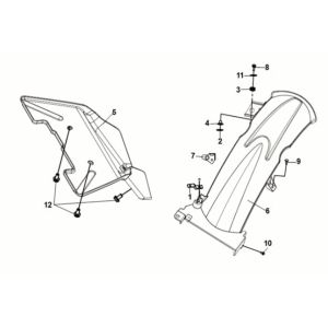 RR. Mudguard Sym Symphony ST 125i LC E5