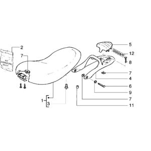 Sattel Piaggio Liberty 4-Takt bis 2005