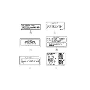 Sicherheitsaufkleber Kymco People 2-Takt blau