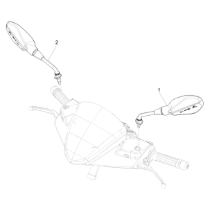 Piaggio NRG Power 50 2-Takt-LC-Euro-4-Spiegel