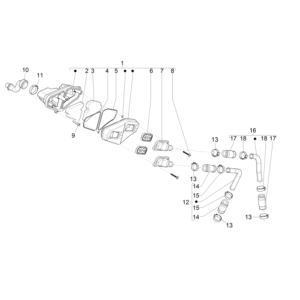 Sekundärluftversorgung Piaggio NRG Power 50 2-Takt LC Euro 4