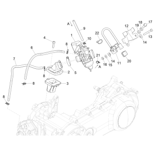 Vergaser Piaggio NRG Power 50 2-Takt LC Euro 4