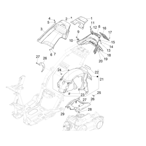 Piaggio NRG Power 50 2-Takt LC Euro 4 Heckfender