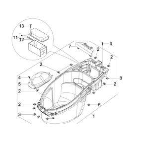 Piaggio NRG Power 50 2-Takt LC Euro 4 Helmfach