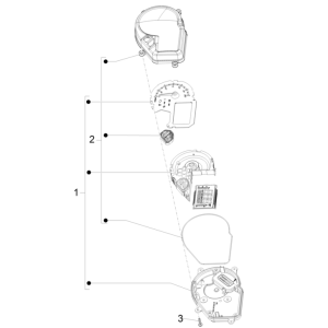 Tacho - Cockpit Piaggio NRG Power 50 2-Takt LC Euro 4