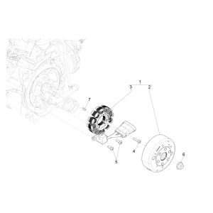 Zündung - Stator - Schwungscheibe Piaggio NRG Power 50 2-Takt LC Euro 4