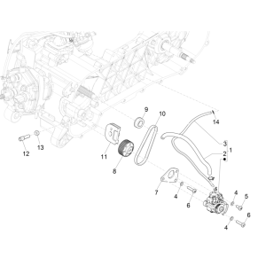 Piaggio NRG Power 50 2-Takt LC Euro 4 Ölpumpe