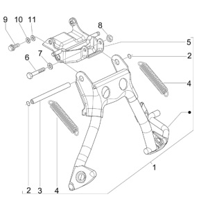 Piaggio NRG Power 50 2-Takt LC Euro 4 Hauptständer