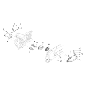 Anlasser - Anlasserfreilauf Piaggio NRG Power 50 2-Takt LC Euro 4