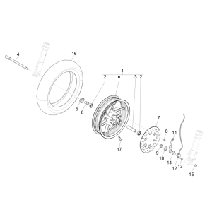 Piaggio NRG Power 50 2-Takt LC Euro 4 Vorderrad
