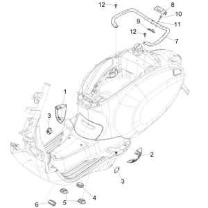 Motorradscheiben - Spoiler Vespa Sprint 150 3V IE ABS Euro 3 2015