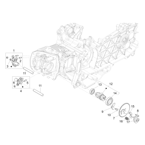 Nockenwelle - Nockenwellenrad - Gummistiefel Vespa Sprint 150 3V IE ABS Euro 3 2015