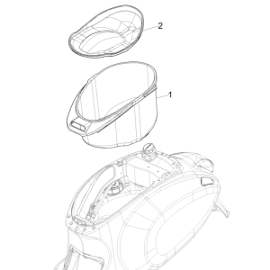 Helmfach für Vespa Sprint 150 3V IE ABS Euro 3 2015