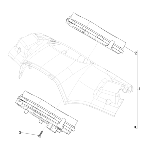 Tacho - Cockpit Vespa Sprint 150 3V IE ABS Euro 3 2015