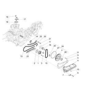 Vespa Sprint 150 3V IE ABS Euro 3 2015 Ölpumpe