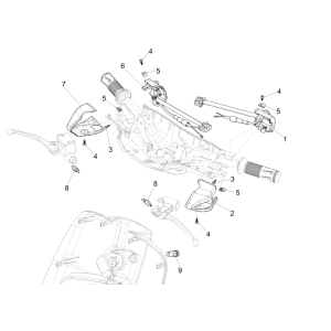 Schalter/Drucktaster Vespa Sprint 150 3V IE ABS Euro 3 2015