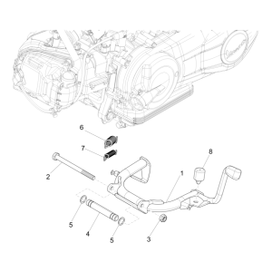Hauptständer Vespa Sprint 150 3V IE ABS Euro 3 2015