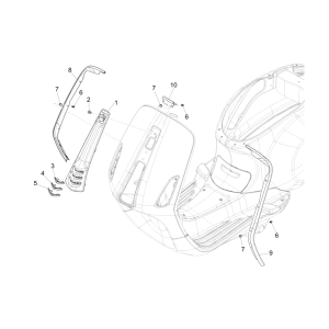 Vespa Sprint 150 3V IE ABS Euro 3 2015 Frontabdeckung