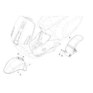 Kotflügel - Schutzbleche Vespa Sprint 150 3V IE ABS Euro 3 2015
