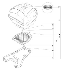Piaggio Typhoon 50 2-Takt Euro 4 2018-2020 Heckträger