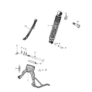 Stoßdämpfer - Standard Peugeot Speedfight 3 4-Takt