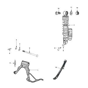 Stoßdämpfer Standard Peugeot Speedfight 3 LC 2-Takt