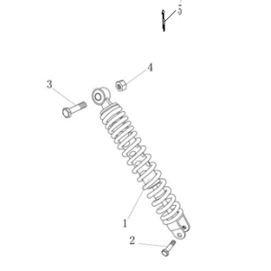 Stoßdämpfer AGM Ape50 schwarz