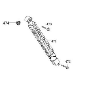 Stoßdämpfer AGM Retro Extra braun