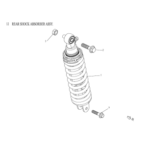 Stoßdämpfer AGM Venom weiß