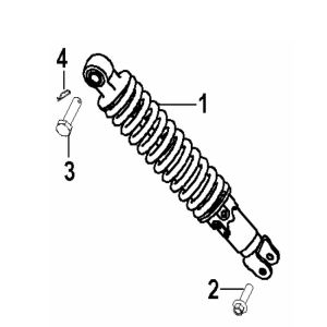Stoßdämpfer Generic Xor Williams 2009 2-Takt
