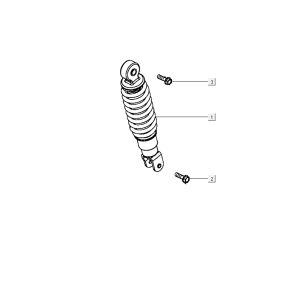 Stoßdämpfer Kymco City 16' 4-Takt dunkelgrau