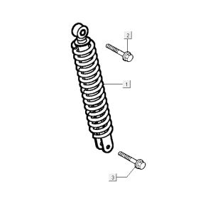 Stoßdämpfer Kymco Vitality 2t ac rot