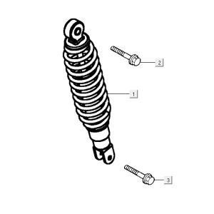 Stoßdämpfer Kymco Vitality 4t ac diamantschwarz