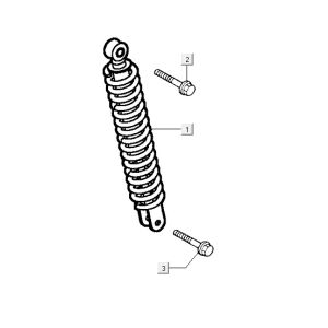 Stoßdämpfer Kymco Yup 2t ac classic grün