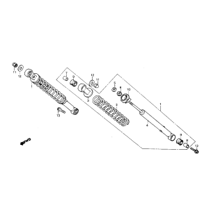 Honda MB50/MB80 hinterer Stoßdämpfersatz