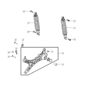 Stoßdämpfer AGILITY CITY 16 4T 125