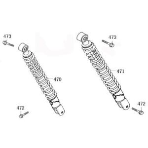 Stoßdämpfer Benzhou ZN50QT-36 schwarz