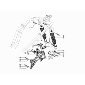Stoßdämpfer Piaggio Beverly 300 IE ABS E4 2016 - 2020 (EMEA)