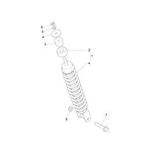 Stoßdämpfer Piaggio Zip 50 SP 2006-2013