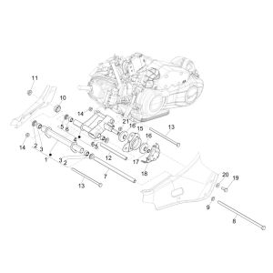 Schwinge Vespa Sprint 125 4T 3V IE ABS