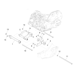 Schwinge Vespa GTS 125 4T E5 ABS 2021 (EMEA)