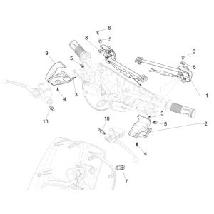 Regenschirm für Vespa Erica 45 km/h E5 2021 (EMEA)