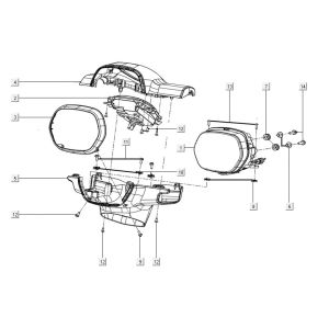 Shield - stop cock Kymco Filly 50 E5+ Mat wit