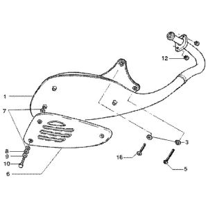 Auspuff Piaggio Liberty 4-Takt bis 2005