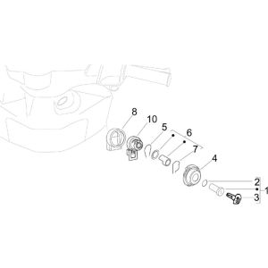 Piaggio Zip 2000 2-Takt-Wechselstromschloss