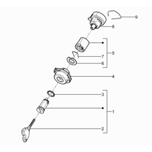 Piaggio Typhoon 50 2-Takt Euro 3 2011 Zündschloss