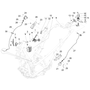 Piaggio Beverly 300 4T 4 V HPE ABS E5 Schlösser 2021-2022 (EMEA)