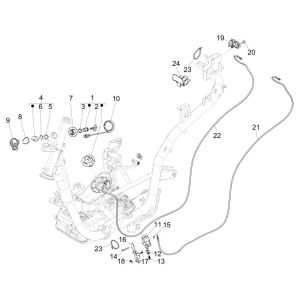 Schloss für Piaggio Medley 125 ABS E5 2021-2022 (EMEA)