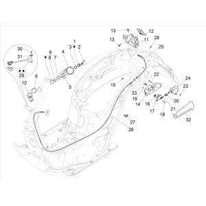 Vespa GTS 300 HPE 4T 4V IE ABS E4 2019 Schlösser (EMEA)